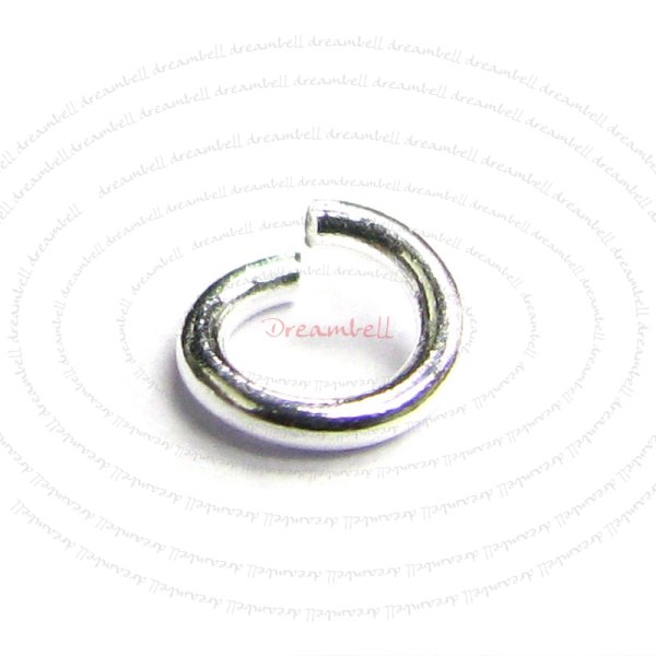 20 x Sterling silver 21 Gauge (GA) 4mm Round Open Jump Rings Bead