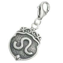 Sterling Silver horoscope Leo Dangle Pendant for European Lobster Clip on Charm