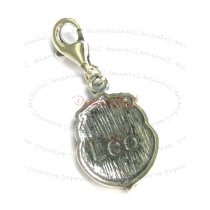 Sterling Silver horoscope Leo Dangle Pendant for European Lobster Clip on Charm