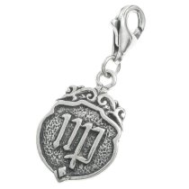 Sterling Silver horoscope Virgo Dangle Pendant for European Lobster Clip on Charm