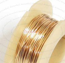 5FT Fine 14K GOLD Filled Round WIRE 28GA (0.3mm) DEAD SOFT