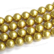 50x Swarovski Elements Crystal Pearls 5810 Round Vintage Gold 3mm