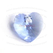 4x Swarovski Crystal XILION Heart Charm pendant Light Sapphire 10mm 6228
