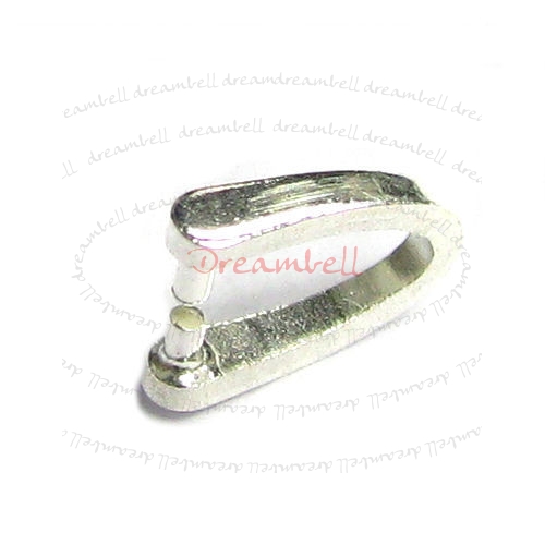 2x STERLING SILVER Bail Pinch Pendant Clasp Connector