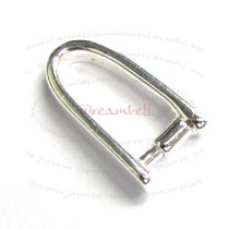 1x Sterling Silver Pendant Connector Bail Clasp