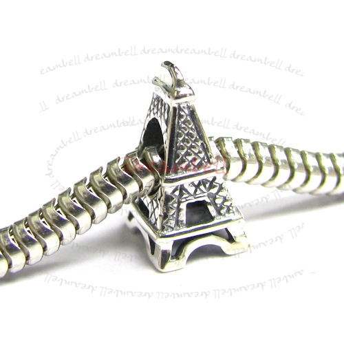 Sterling Silver PARIS EIFFEL TOWER Bead for European Charm Bracelets