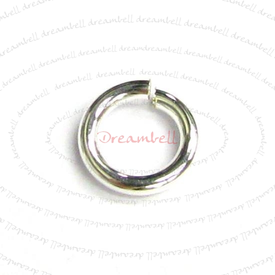 10x Bright Silver Filled .925 Round Open Jump Rings 18 Gauge Wire 6mm 18GA