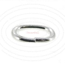 20 x Open Oval Jump Rings 925 Sterling Silver Wire 4mm x 6mm
