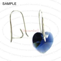 2 Rhodium Sterling Silver Ear Wire Earring French Hook Earring Connector