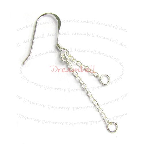 2 Sterling Silver French Hook EarWire Tassel Dangle Earring Connector