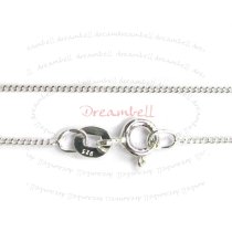 1x Sterling Silver Link Giotto Chain Necklace 16″