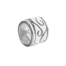 Sterling Silver Bead Tube for European Bead charm Bracelet 7.5mm