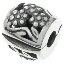 Sterling Silver FLOWER CLIP Bead for European Charm Bracelets