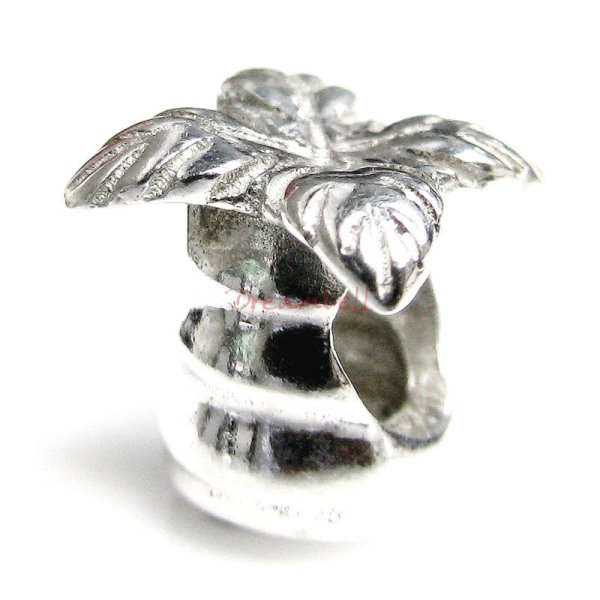 Sterling silver Beach Palm Tree bead for European Charm Bracelets