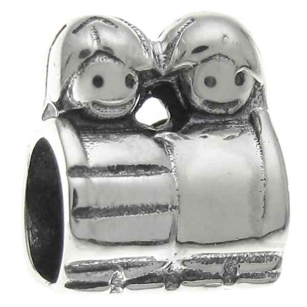Sterling Silver Cute Boy Girl Kid Family Bead for European Charm Bracelets