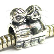 Sterling Silver Cute Boy Girl Kid Family Bead for European Charm Bracelets
