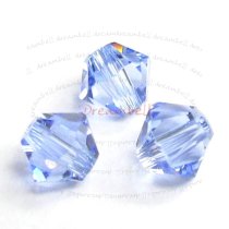 24 x Swarovski Elements Xilion Crystal 5328 Light Sapphire 4mm