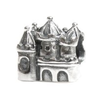 Sterling Silver Castle Bead for European Charm Bracelets