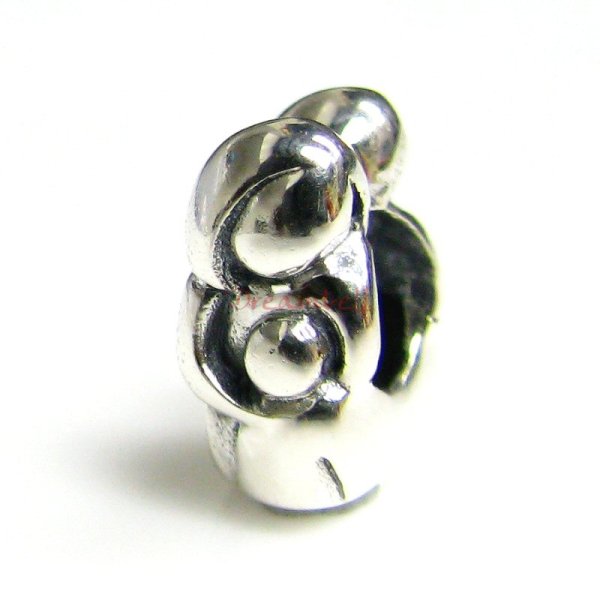 Sterling Silver Mother Daughter Family Bead for European Charm Bracelets