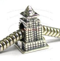 Sterling Silver America USA EMPIRE STATE Building Bead for European Charm Bracelets