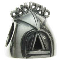 Sterling Silver Picnic CAMPING Tent Bead for European Charm Bracelets