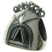 Sterling Silver Picnic CAMPING Tent Bead for European Charm Bracelets