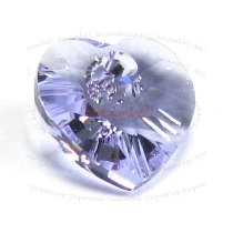 1x Swarovski Crystal 6228 Heart Charm Pendant Violet 28mm