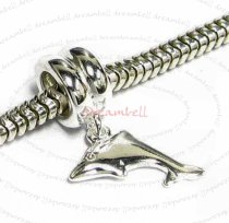 Sterling Silver Dolphin Dangle Bead for European Charm Bracelets