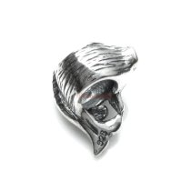Antique .925 Sterling Silver CZ Fish Bead F/ European Charm Bracelets