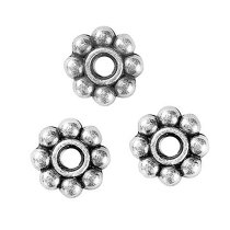 20x 925 BALI Sterling Silver DAISY SPACER Beads 5mm