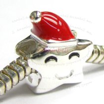 Sterling Silver Shiny Star enamel Bead for European Charm Bracelets