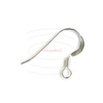10x Silver Filled .925 Earwire French Hook Earring Connector 23mm