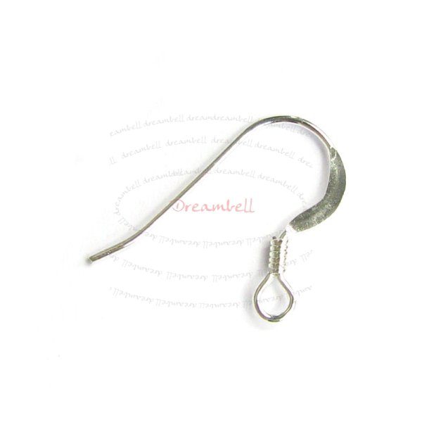 10x Silver Filled .925 Earwire French Hook Earring Connector 23mm