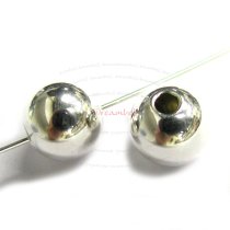 4x Italian Sterling Silver Round Seamless Bead 7mm