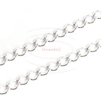 12″ x Sterling Silver Oval Curb Chain Footage 3mmx2.1mm