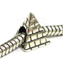 Sterling Silver Egyptian Pyramid Bead for European Charm Bracelets