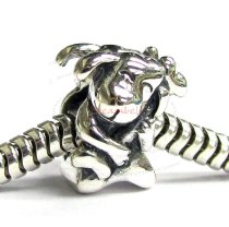 Sterling Silver DOG & Bone for European Charm Bracelets