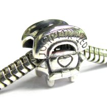 Sterling Silver Just Married Bead for European Charm Bracelets