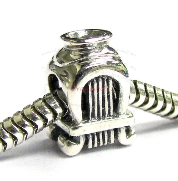 Sterling Silver Greek Lute Screw in Bead for European Charm Bracelets