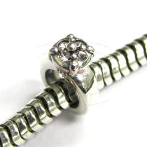 Sterling Silver Ring Crystal Bead for European Charm Bracelets