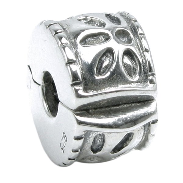 1x Sterling Silver Stopper Clip Lock Bead for European Charm Bracelets