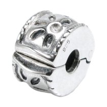 1x Sterling Silver Stopper Clip Lock Bead for European Charm Bracelets