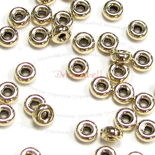 10x 14k Gold Filled Rondelle Bead Spacer 4mm
