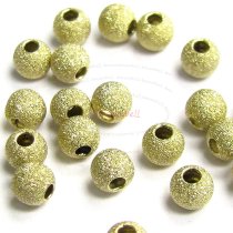 10x 14k Gold Filled Stardust Bead Round 3mm