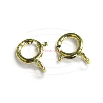 5x 14k Gold Filled Spring Ring Round Clasp 5mm