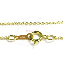 1x Italian 14k Gold Filled Rolo Cable Chain Necklace 18″
