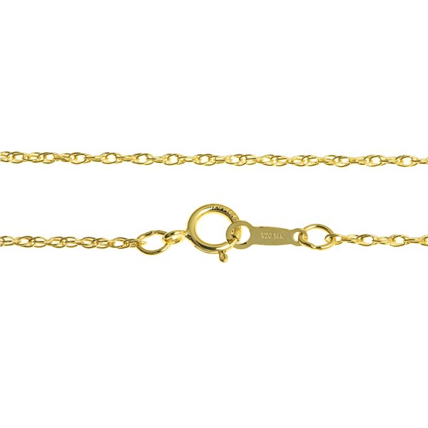 1x Italian 14k Gold Filled Rope Chain Necklace 16"