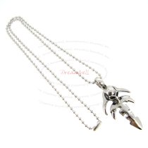 1x Stainless Steel Round Ball Chain Necklace 2mm with Pendant 20"
