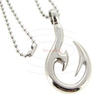 1x Stainless Steel Round Ball Chain Necklace 2mm with Pendant 20″