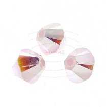 24 Swarovski Elements Xilion Crystal Bicone 5328 Rose Alabaster AB 2x 4mm